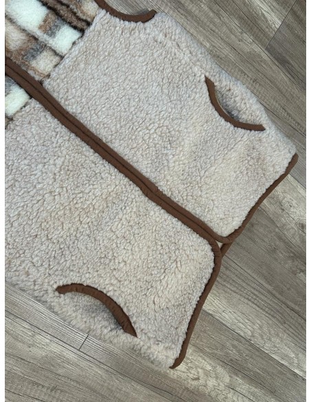 Kamizelka Męska Ze Stójką Wełniana 100% Merynos Europejski