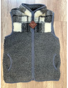 Kamizelka Męska Ze Stójką Wełniana 100% Merynos Europejski