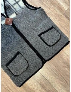 Kamizelka Męska W Serek Wełniana 100% Merynos Europejski 2