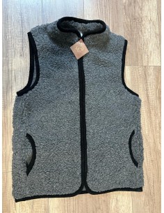 Kamizelka Męska Ze Stójką Wełniana 100% Merynos Europejski